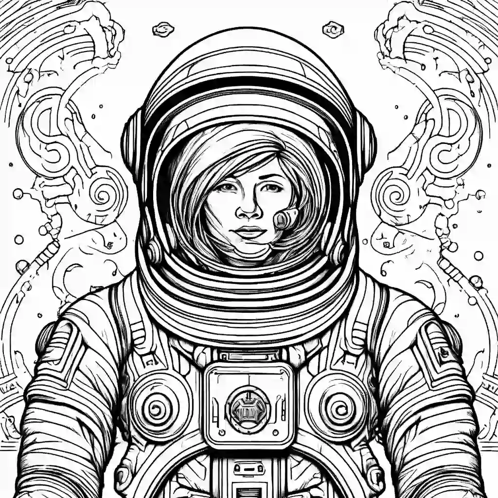 Astronaut coloring pages